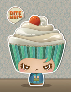kawaii cupcake by Maiiko